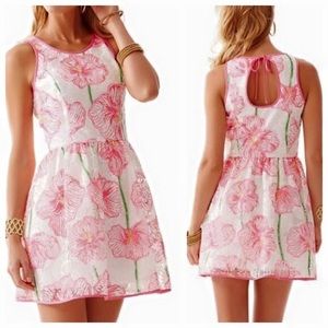 Lilly Pulitzer Darcelle Dress Size 6 w/ tie back!